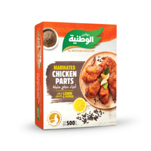 فلفل وليمون أجزاء دجاج متبلة